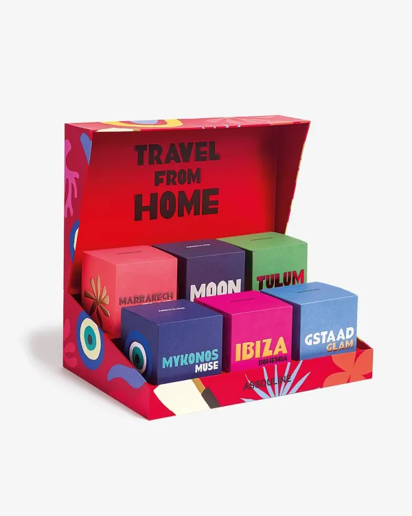 Travel From Home|Assouline Travel From Home Scented Candle Set